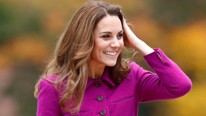 Kate Middleton grinning