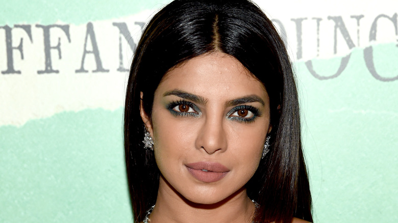 Priyanka Chopra poses on the red carpet