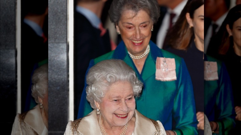 Queen Elizabeth II and Susan Hussey