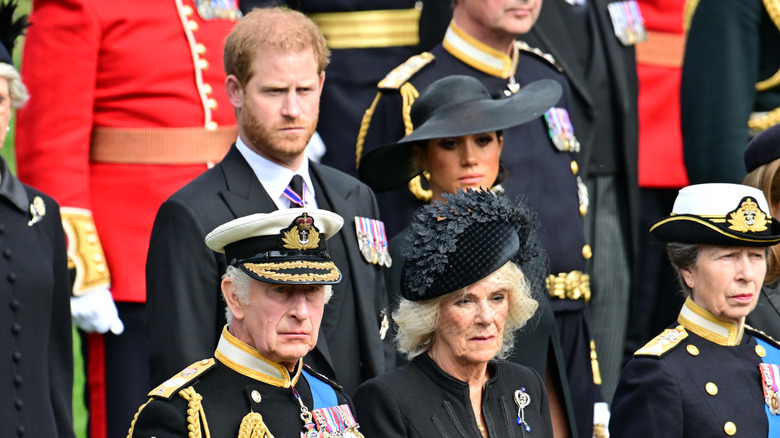 King Charles with his family