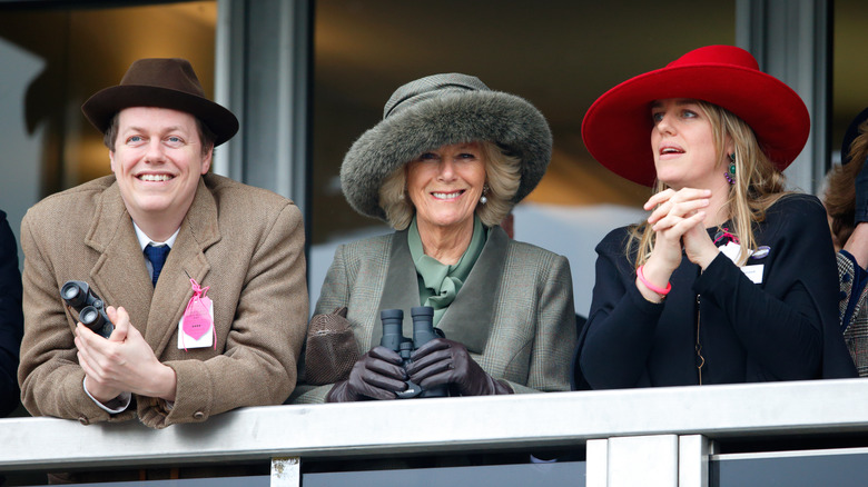 Camilla pictured with her children Tom Parker Bowles and Laura Lopes 