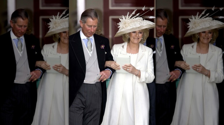 Queen Camilla and King Charles' wedding day 