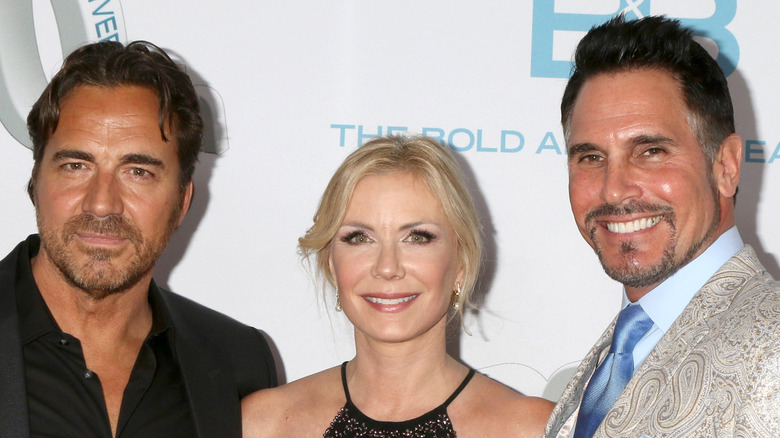 Thorsten Kaye, Katherine Kelly Lang, and Don Diamont smiling