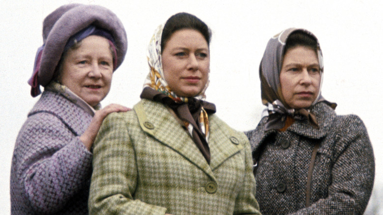 Queen Mother, Princess Margaret, and Queen Elizabeth together