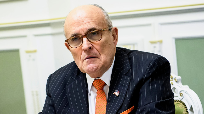 Rudy Giuliani at an event in Ukraine