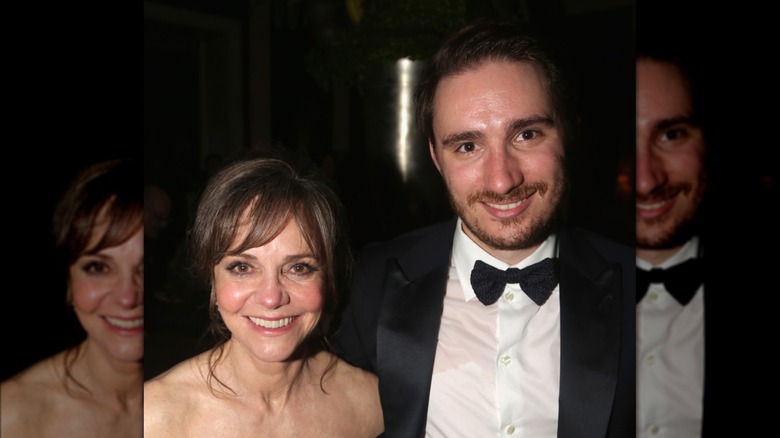 Sally Field and Sam Greisman smiling