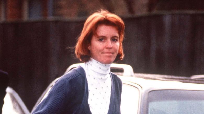 Sarah Ferguson on the street