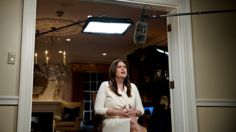 Sarah Huckabee Sanders recording speech