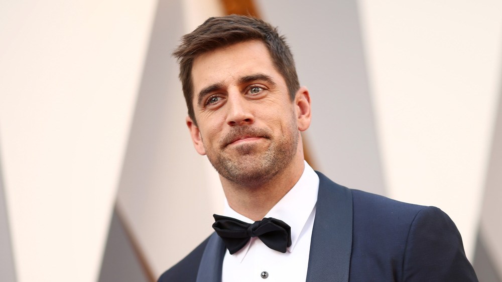 Aaron Rodgers on the red carpet