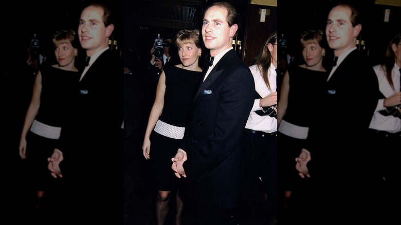 Sophie, Duchess of Edinburgh, with Prince Edward smiling