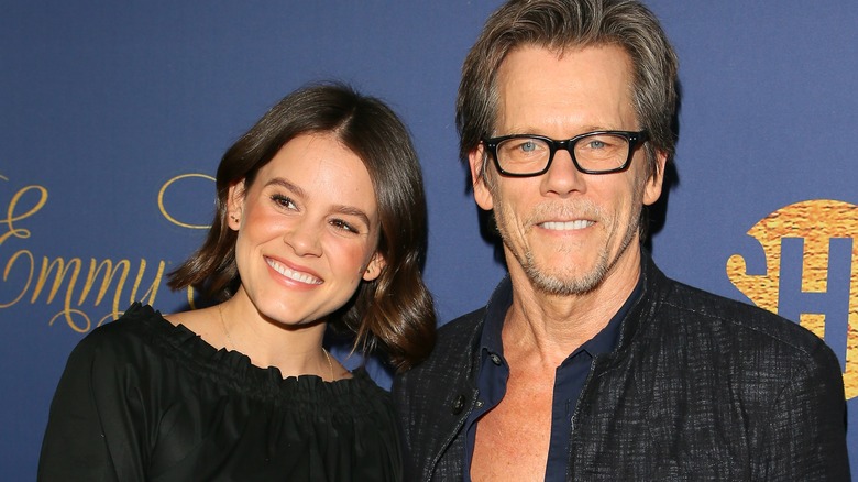 Sosie Bacon and Kevin Bacon at the Showtime Emmy eve nominees celebration in 2018