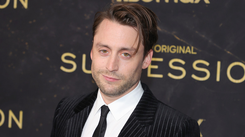 Kieran Culkin poses at an event