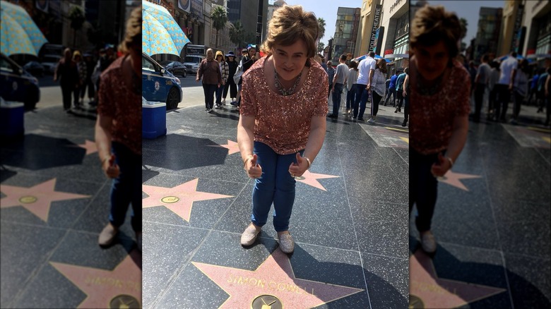 Susan Boyle with Simon Cowell star