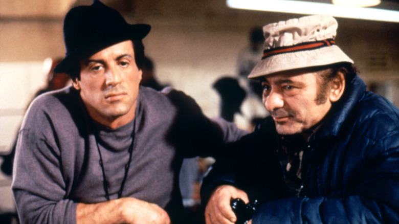 Sylvester Stallone as Rocky with Burt Young as Paulie