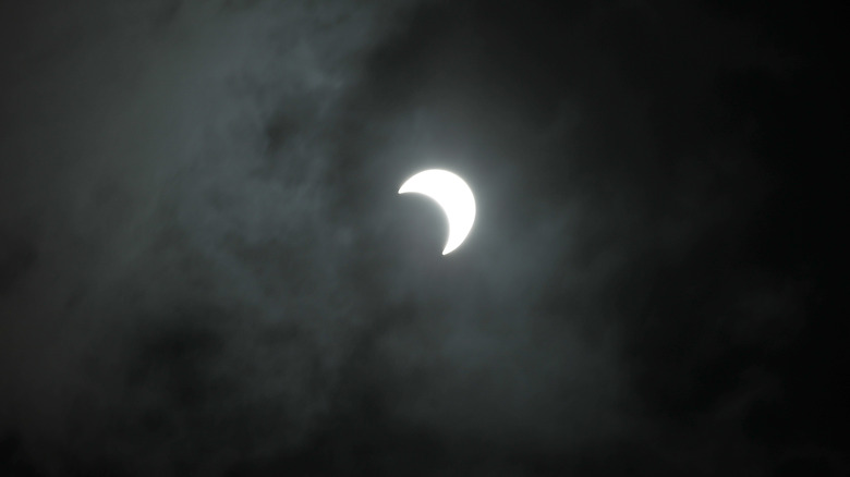 Image of partial solar eclipse