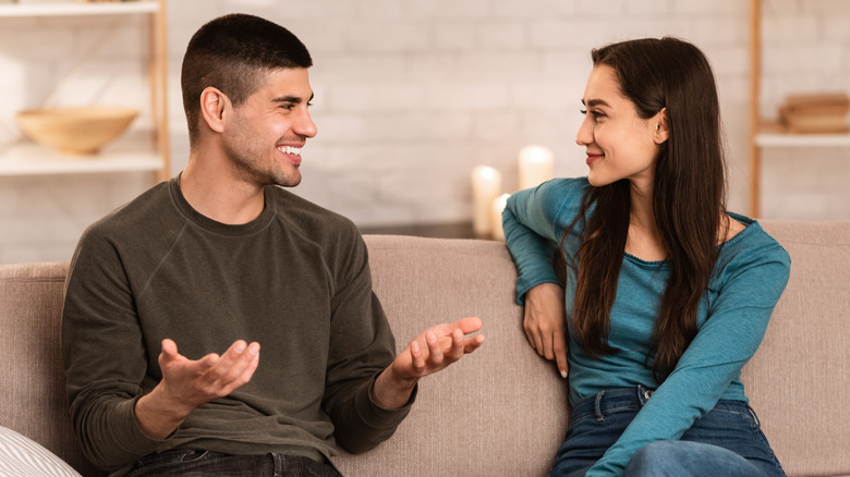 couple having a conversation