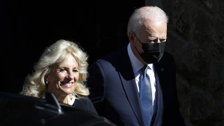 Joe and Jill Biden attend church in Cornwall