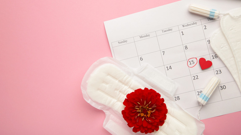 Period products and calendar