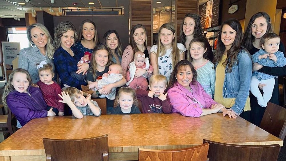 The Duggar family daughters from 19 Kids and Counting and their children