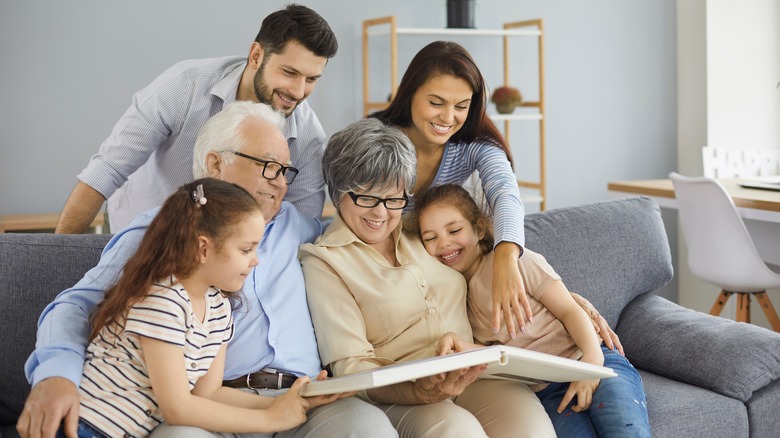 A family spending time together. 