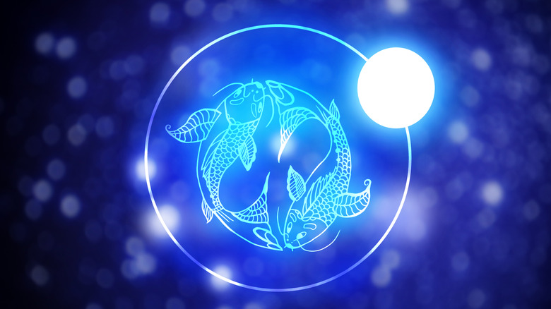 Pisces zodiac symbol.