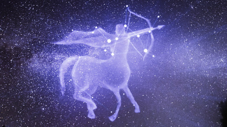 Sagittarius constellation in sky