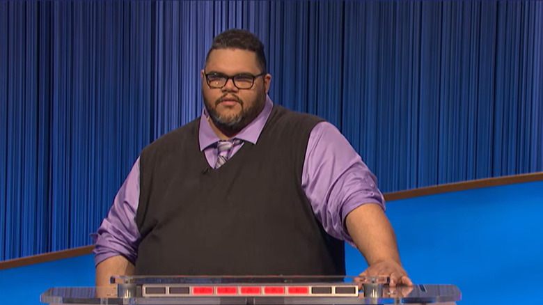 Ryan Long competing on "Jeopardy!"