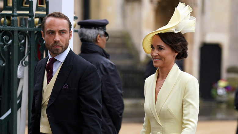 James Middleton attends an event with Pippa Middleton