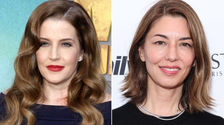 Split image of Lisa Marie Presley and Sofia Coppola