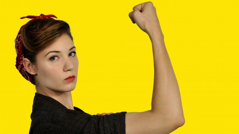 rosie the riveter pose