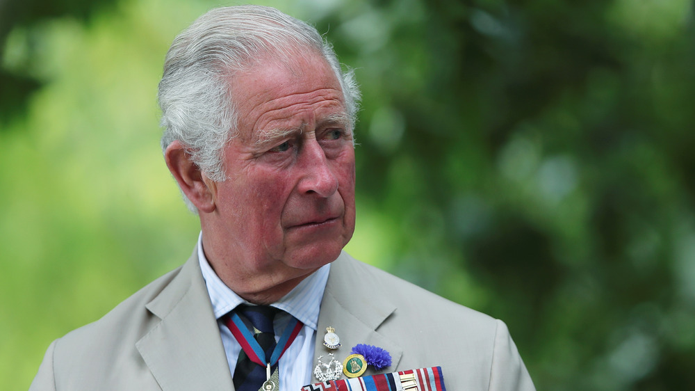 Prince Charles wearing military attire