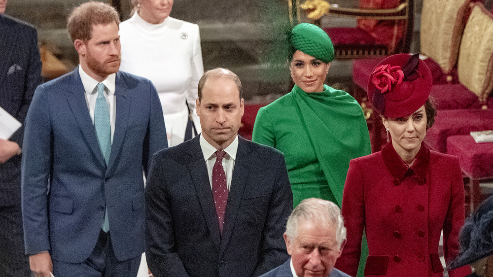 Prince Harry, Prince William, Meghan Markle, Prince Charles, and Kate Middleton