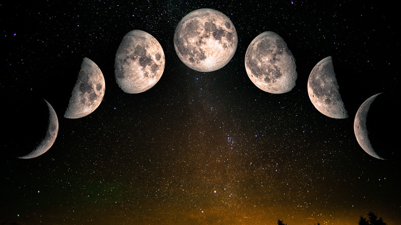 The lunar phases 