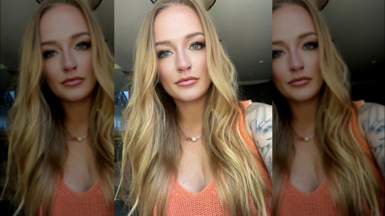 Maci Bookout Mckinney looking at the camera