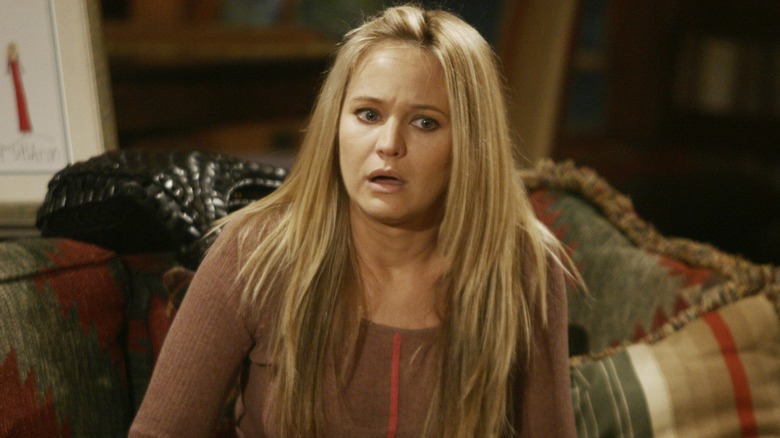 Sharon Collins looks scared on "Y&R"