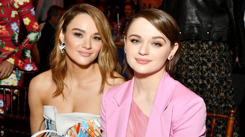 Hunter King & Joey King smiling 