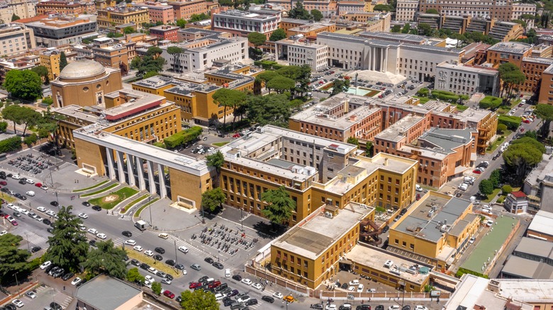 Aerial view of La Sapienza University, Italy