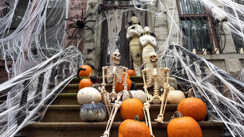 Halloween decorations in New York City