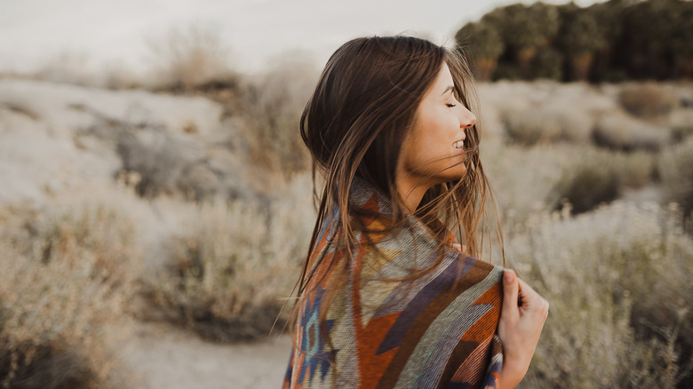 woman in desert 