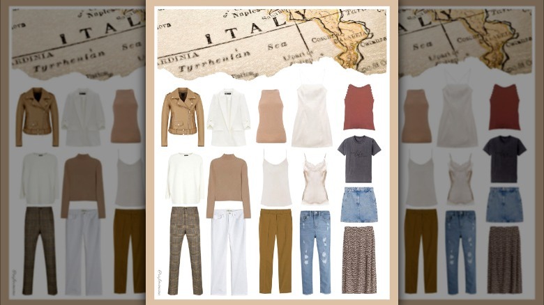 Neutral colored travel clothing 