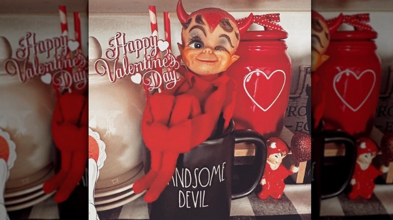 Red devil Valentine's Day decoration