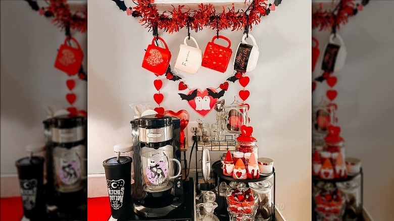 Halloween Valentine coffee bar