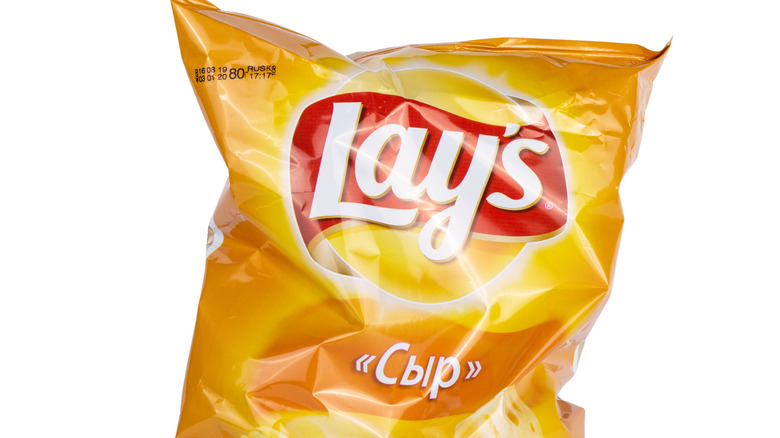 Lays potato chip bag