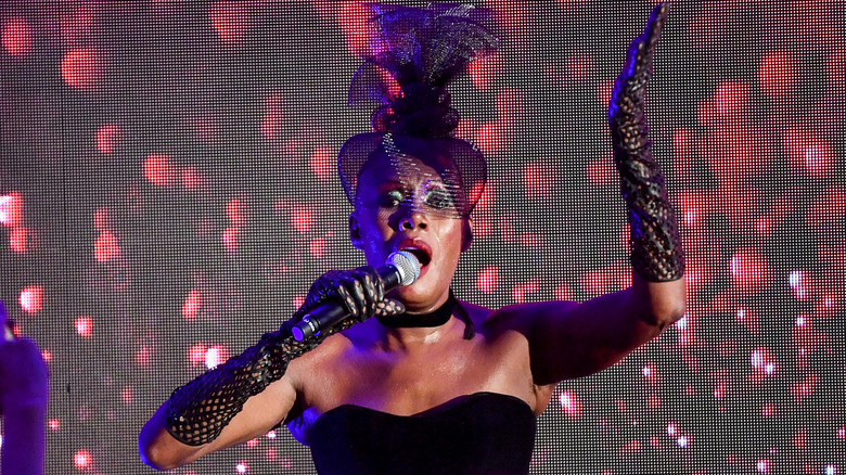 Grace Jones performing