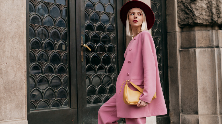 fashionable woman in a blazer