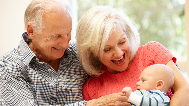 Baby with grandparents