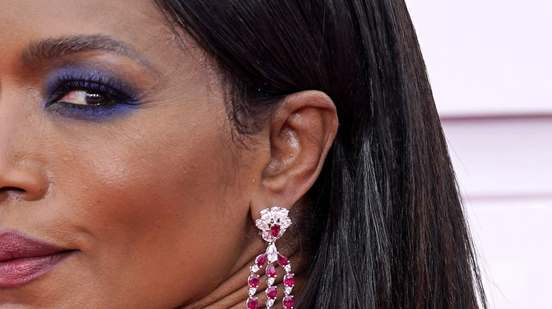 Close-up of Angela Bassett's eye make-up