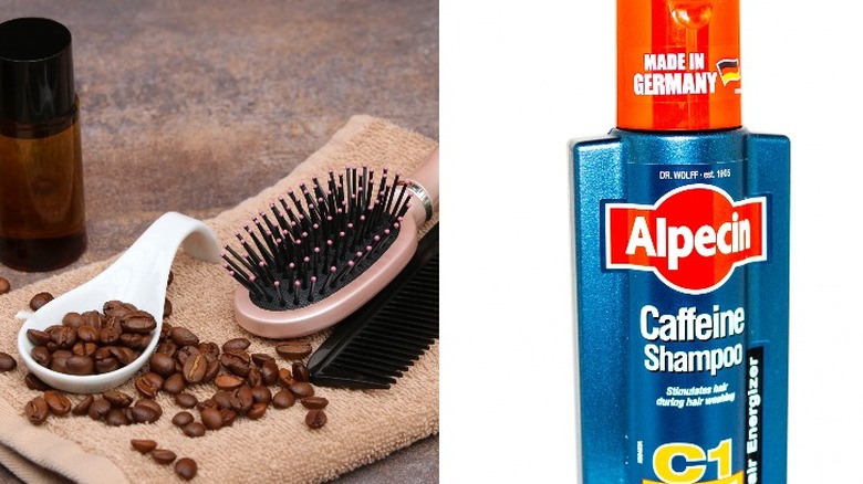 Coffee, hair tools, shampoo