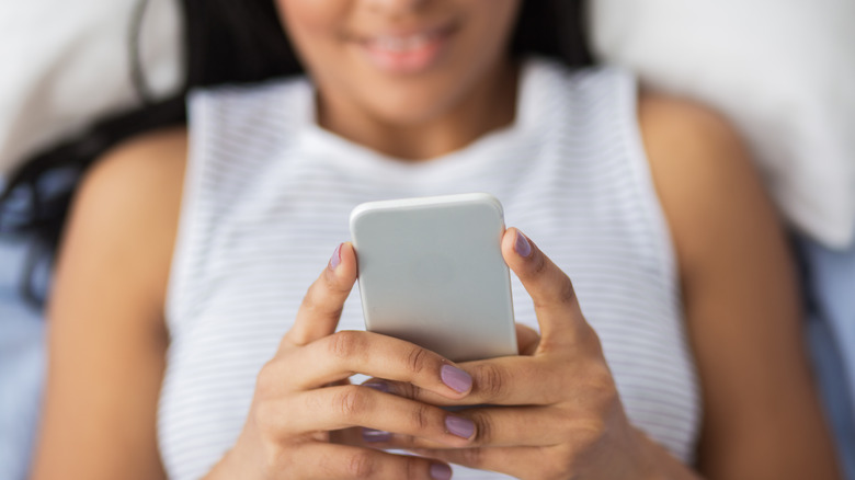 woman on phone