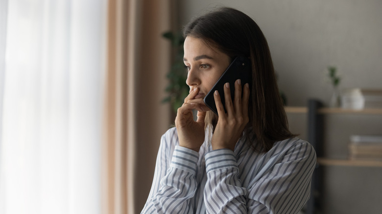 Woman on the phone 